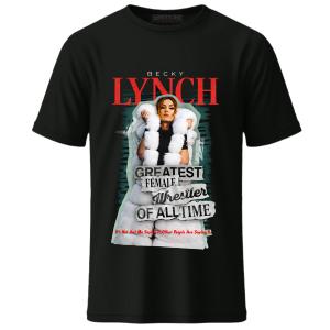 Men's Black Becky Lynch Greatest Female Wrestler Of All Time T-Shirt