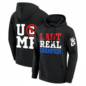 John Cena Last Real Champion Black Kangaroo Hoodie