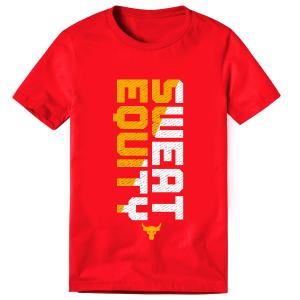 The Rock - Under Armour Sweat Equity Red Digital T Shirt