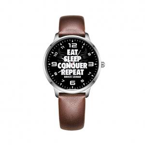 Brock Lesnar Eat Sleep Conquer Repeat Wrist Watch