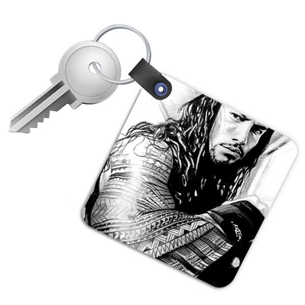 Roman Reigns Sketch Art Wwe Keychain