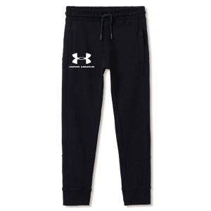 Black Under Armour Logo Printed French Terry Trouser