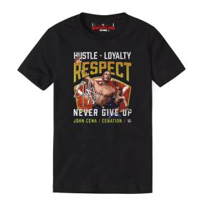 John Cena Cenation Respect 2023 Digital Print Black T Shirt