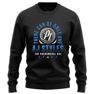 A.J. Styles There Can Only Be One Digital Black Sweat Shirt