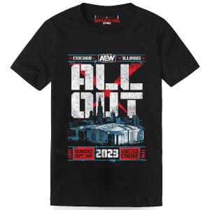 AEW All Out 2023 Marquee Design Digital Print T Shirt