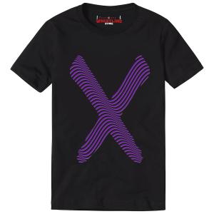  Finn Bálor  Black Purple X Digital Print T-Shirt