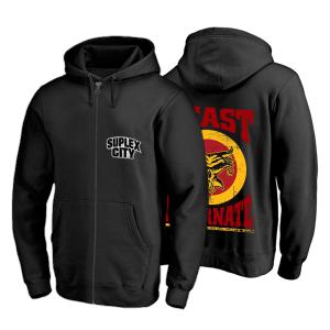 Beast Incarnate Back Stage Black Digital Print Hoodie