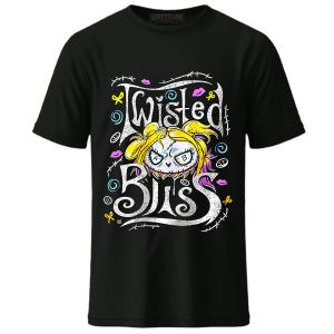 Men's Black Alexa Bliss Twisted Bliss T-Shirt