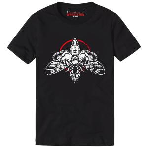 Black Bray Wyatt Moth Digital Print T-Shirt