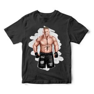 WWE Brock Lesnar Digital Printed Kids Black T Shirt 