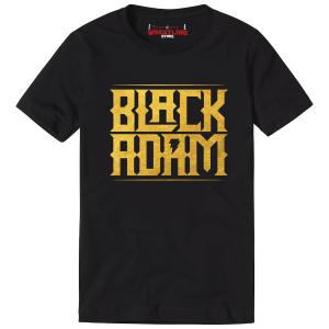 Gold - Black Adam Official Black Digital Print T Shirt