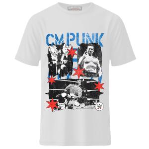 White CM Punk Grunge Graphic Edition 2026 T-Shirt