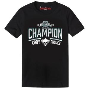  Black Cody Rhodes WrestleMania 40 Champion T-Shirt