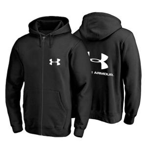 Under Armour Black Digital Print Zipper Hoodie