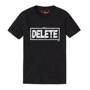 The Delete Black Cotton Digital Print T Shirt