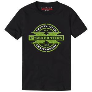 Black D Generation X - 25th Anniversary Digital Print T Shirt