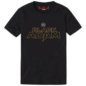 Black Adam Logo Official Digital Print Black T Shirt