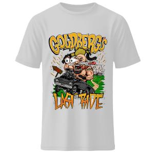 Men's White Goldberg Last Ride Raglan T-Shirt