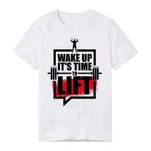 Wake Up Its Time To Lift Gym Digital Printed T Shirt