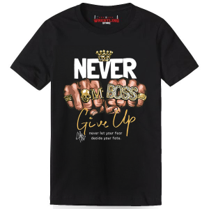 John Cena - Never Give Up Boss Autograph Digital T Shirt