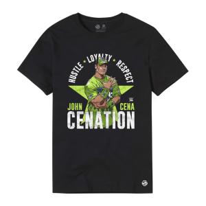 John Cena Cenation Black Digital Print T Shirt