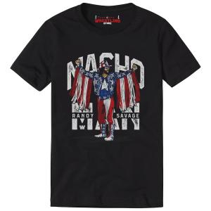 Macho Man Stars And Stripes Digital Print T Shirt