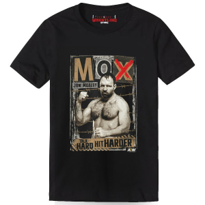 AEW Jon Moxley Hit Hard Hit Harder Digital Print T Shirt