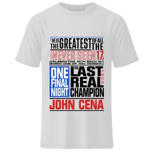 Men's White John Cena Never Seen 17 Phrase T-Shirt