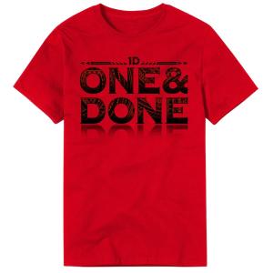 Men's Red The Usos One & Done Digital Print T-Shirt