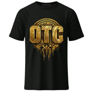 Men's Black Roman Reigns OTC Gold Edition T Shirt