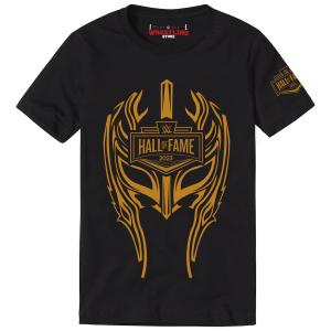 Men's Black Rey Mysterio WWE Hall of Fame Digital Print T-Shirt
