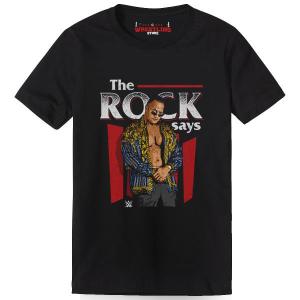 The Rock The Rock Says Digital Print T Shirt