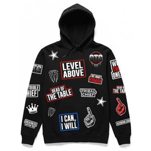 Black Roman Reigns The Tribal Patch 2026 Hoodie
