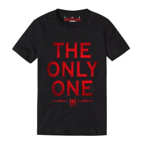 Black Roman Reigns The Only One Digital Print T-Shirt