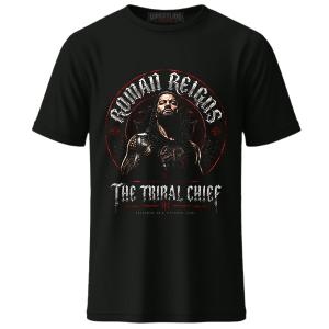 Men's Black Roman Reigns 2026 Tribal Chief T-Shirt