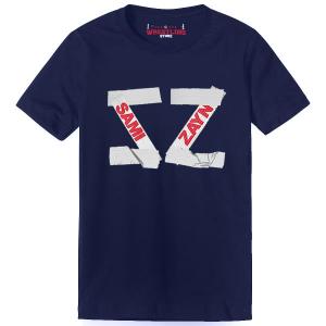 Sami Zayn Duct Tape Digital Print Navy Blue T Shirt