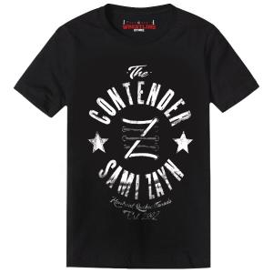 Men's Black Sami  Zayn The Contender Digital PrintT-Shirt