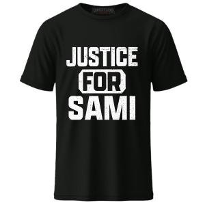 Men's Black Sami Zayn Justice For Sami T-Shirt