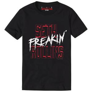 Seth Freakin Rollins Digital Print Black T Shirt