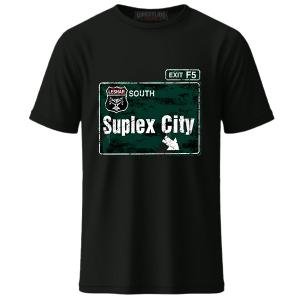 Men's Black Brock Lesnar Suplex City Retro T-Shirt