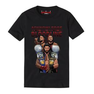 Roman Reigns Acknowledge The Bloodline Digital Printed T Shirt