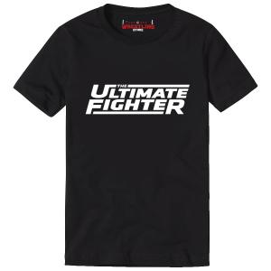 UFC Ultimate Fighter Black Digital Print T Shirt