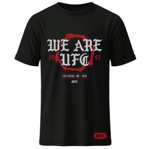 UFC We Are UFC Old English Limited Edition Black T Shirt