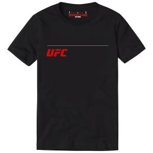 UFC Official Logo Strip Digital Print T Shirt