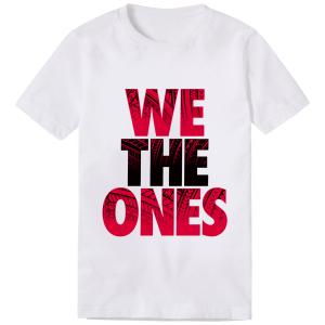 Men's White The Bloodline We The Ones Digital T-Shirt