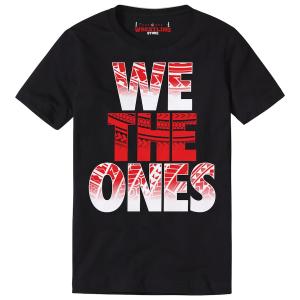 Men's Black We The Ones Tribal  Digital Print T Shirt